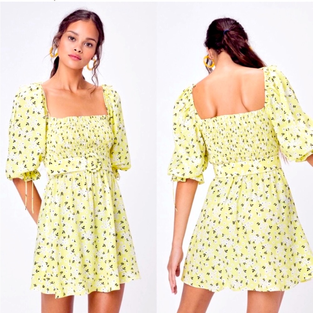 For Love & Lemons Chrysanthemum Mini Dress Size S